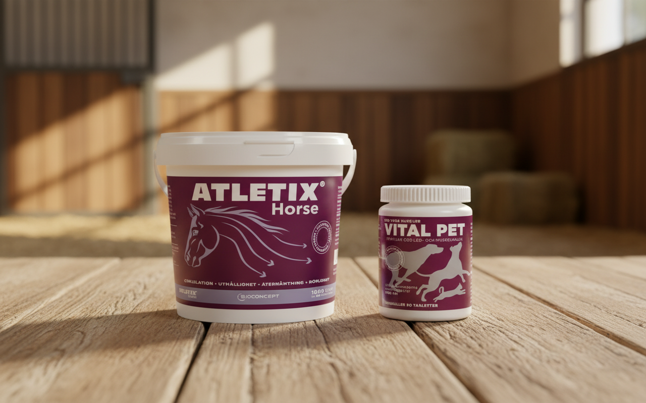 Atletix Horse och Vital Pet paket – fodertillskott för både häst och hund